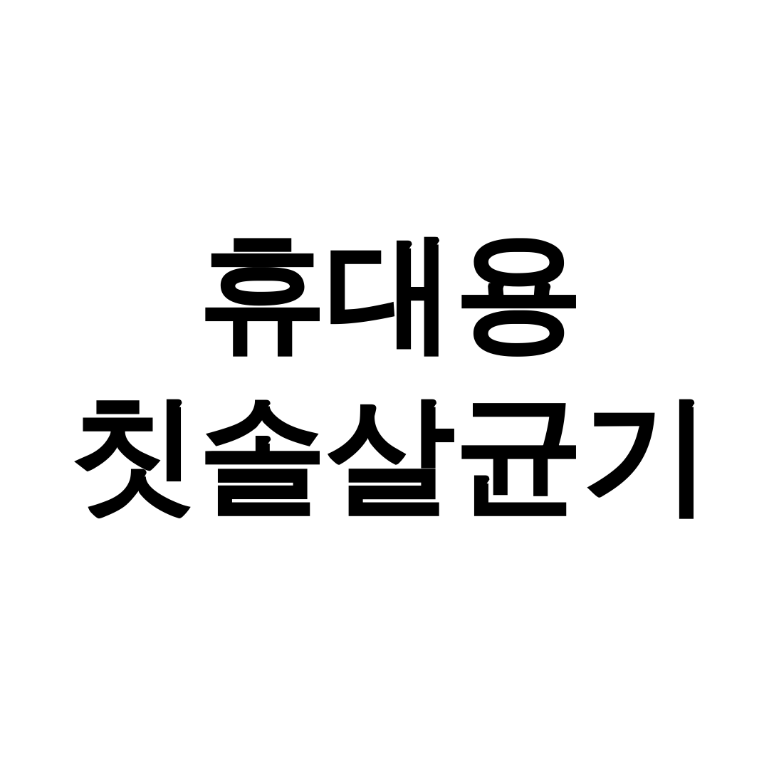 휴대용 칫솔살균기